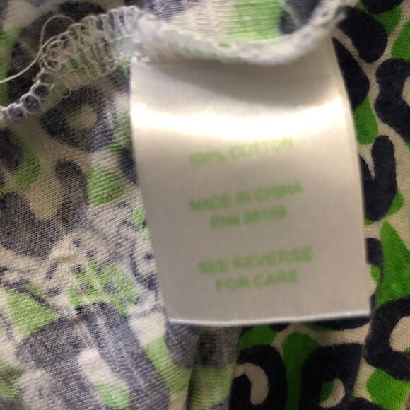 Lilly Pulitzer Preppy Green "Thrill of the Chase" Cassie Leopard Print Dress - Picture 6 of 7